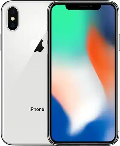 apple iphone X silver