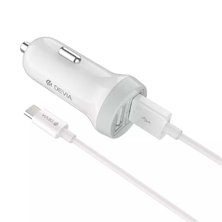 devai-car-charger-3.1a-with-cable